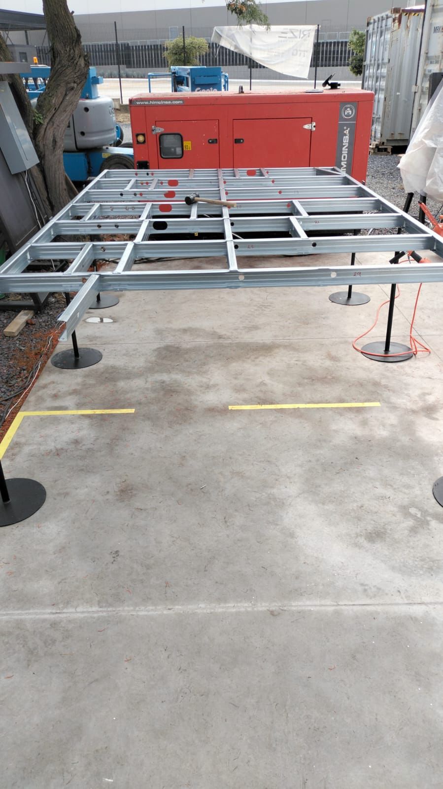 MEP-ready assembly work in progress