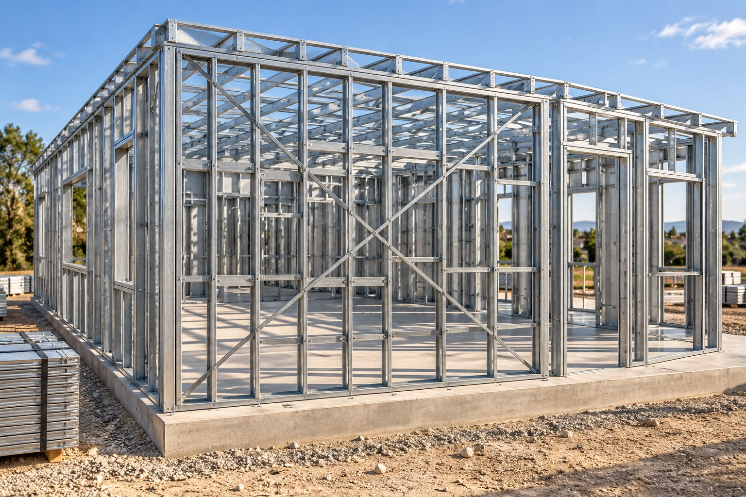 Hybrid construction support